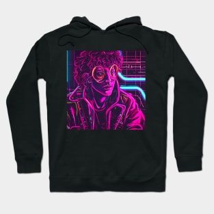 Neon Hippie Cyberpunk Hoodie